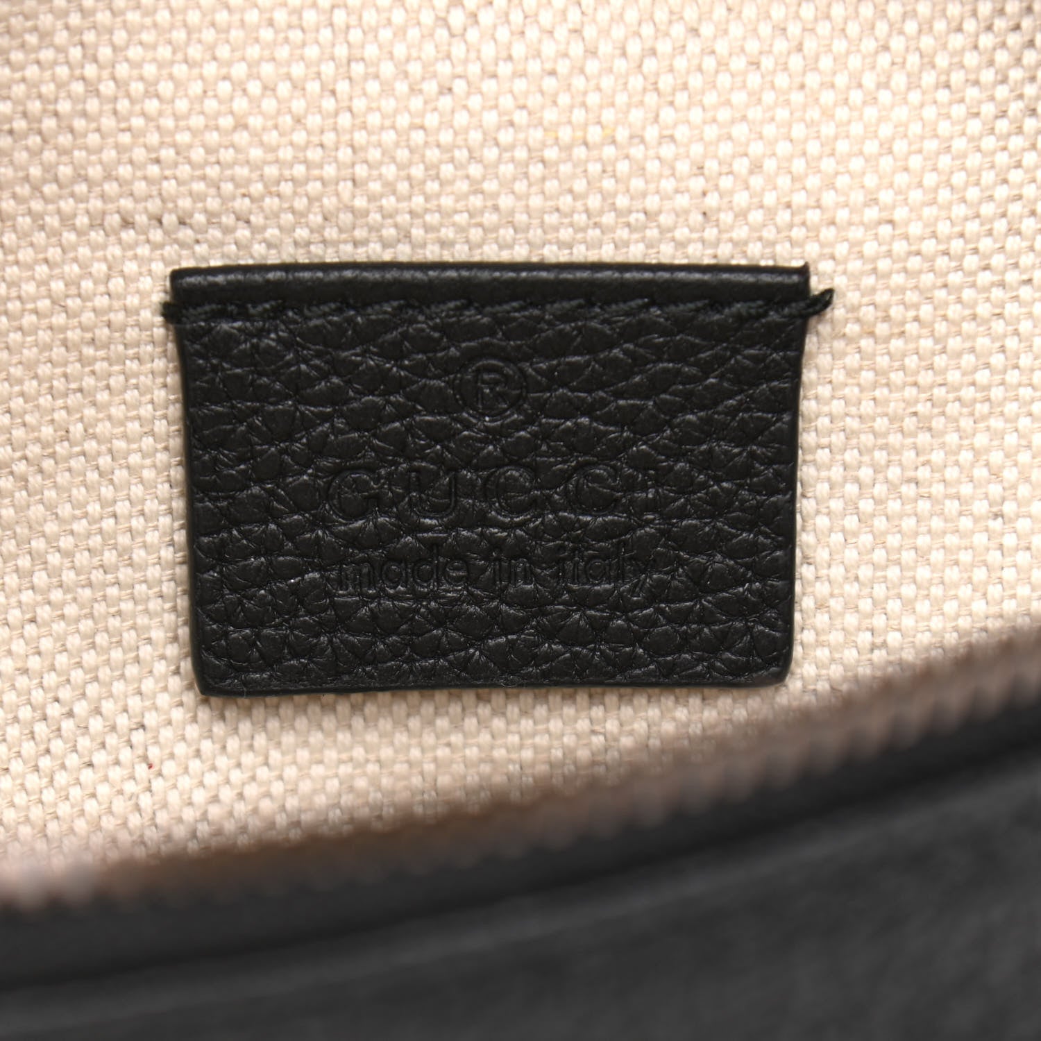 Gucci Grained Calfskin Small Logo Belt Bag Black 6 of 11