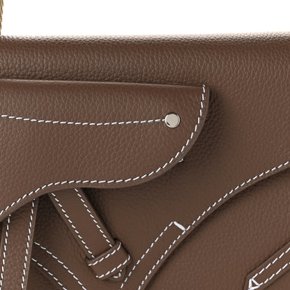 Christian Dior X KAWS Grained Calfskin Saddle Pouch Marron Multicolor 8 of 10