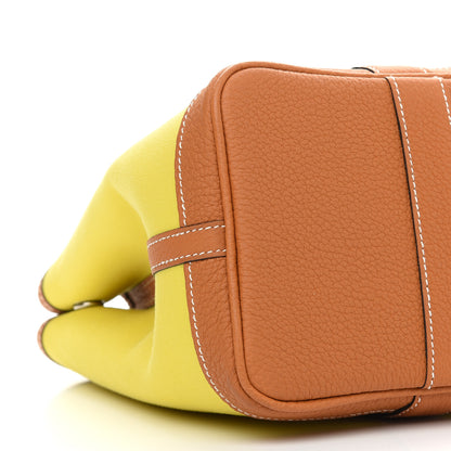 Hermes Toile Officier Negonda Garden Party 30 TPM Lime Toffee 15 of 16
