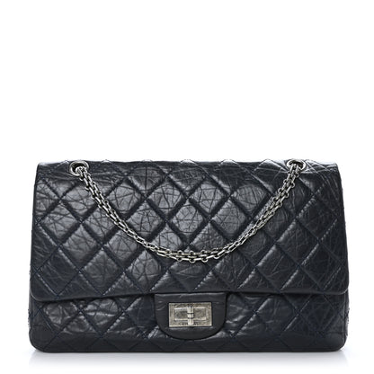Chanel Aged Calfskin Quilted 2.55 Reissue 227 Flap Navy 1 of 9