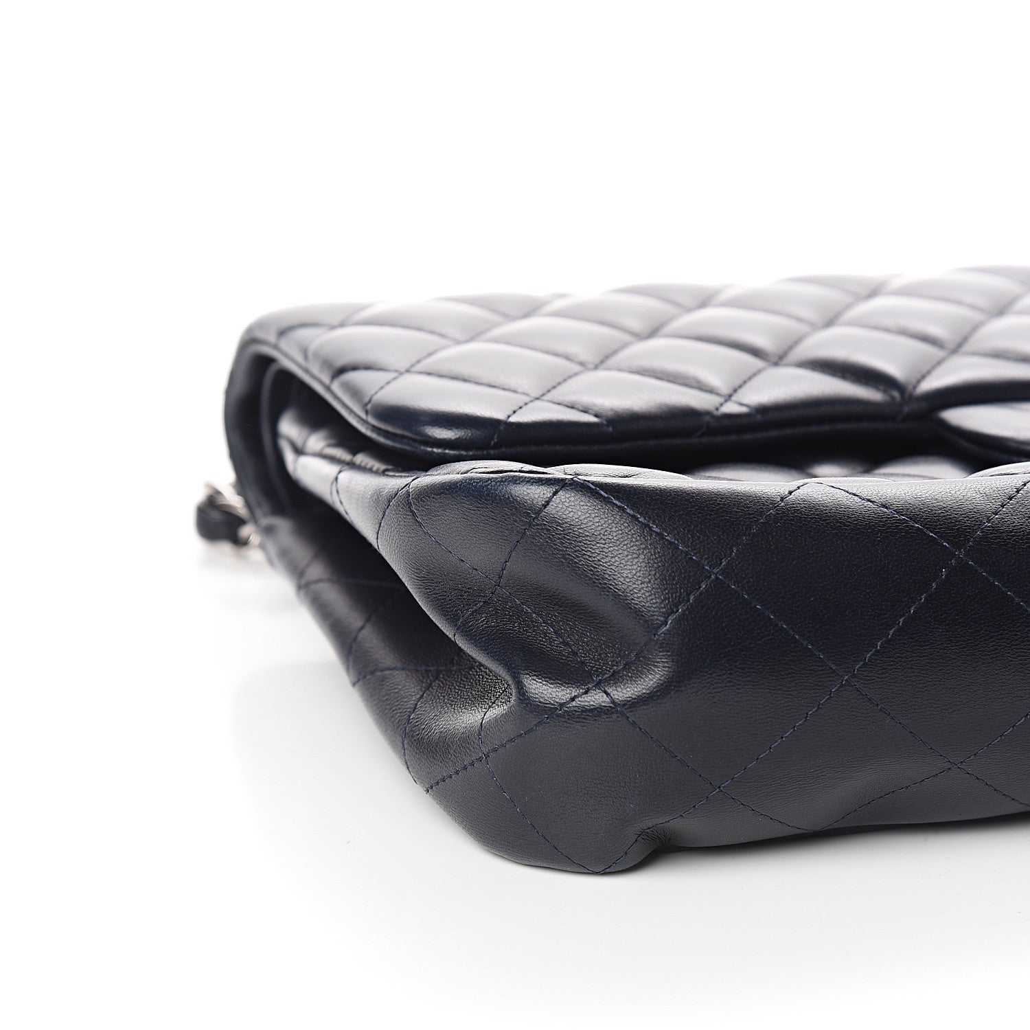 Chanel Lambskin Quilted Jumbo Double Flap Black 7 of 9