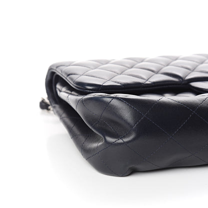 Chanel Lambskin Quilted Jumbo Double Flap Black 7 of 9