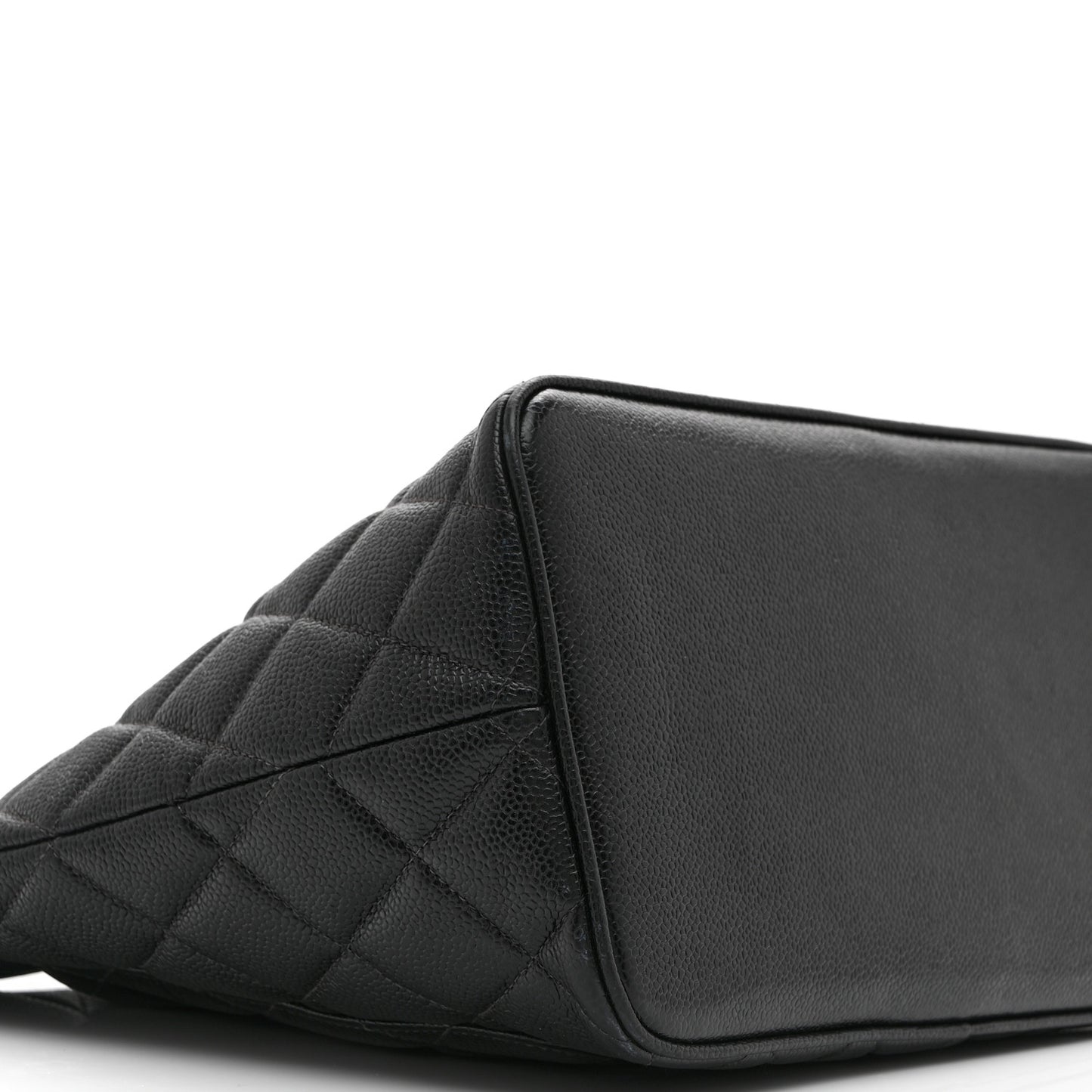Caviar Quilted Medallion Tote Black