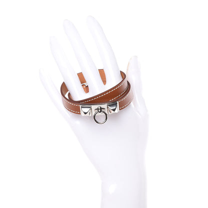 Hermes Barenia Rivale Double Tour Bracelet M Fauve 2 of 8