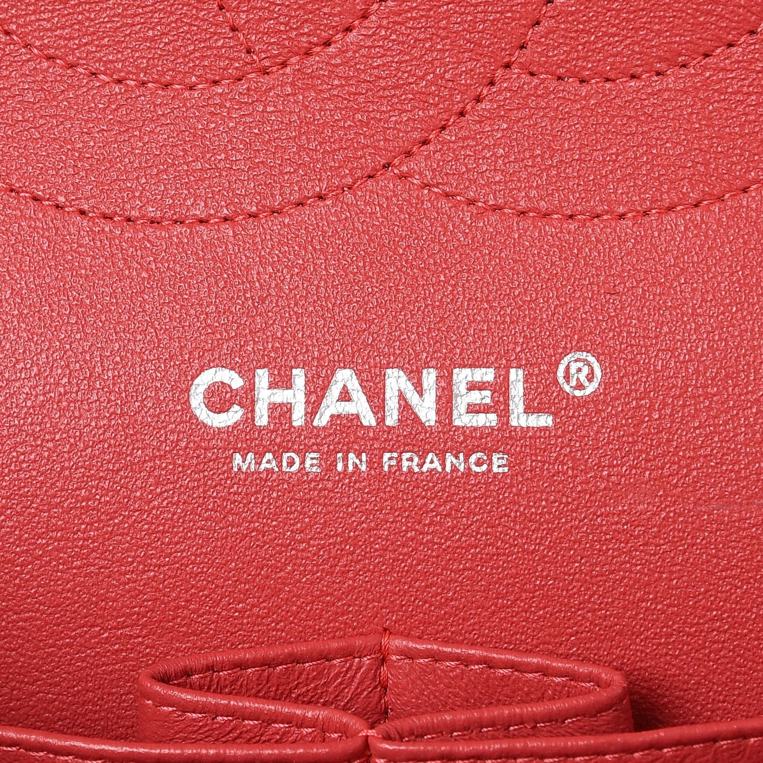 Chanel Iridescent Caviar Quilted Jumbo Double Flap Coral 7 of 15