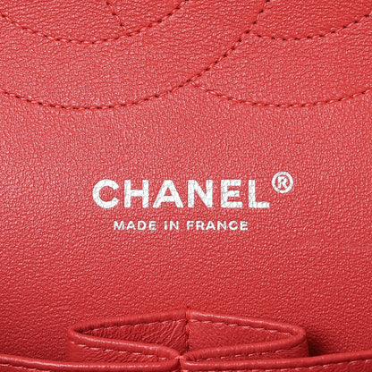 Chanel Iridescent Caviar Quilted Jumbo Double Flap Coral 7 of 15