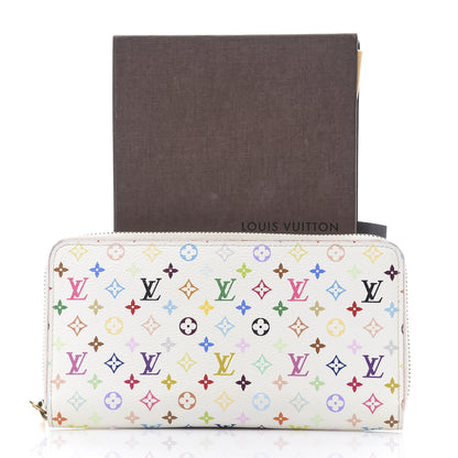 Louis Vuitton Monogram Multicolor Zippy Wallet White Orange 8 of 8