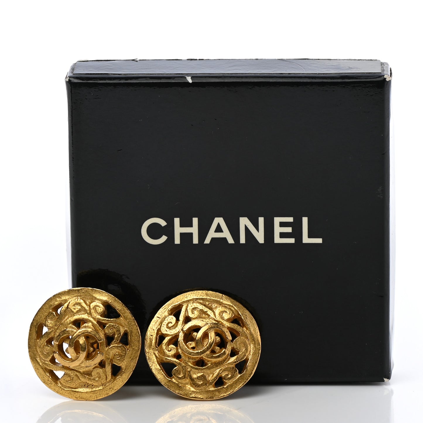 CC Clip On Earrings Gold