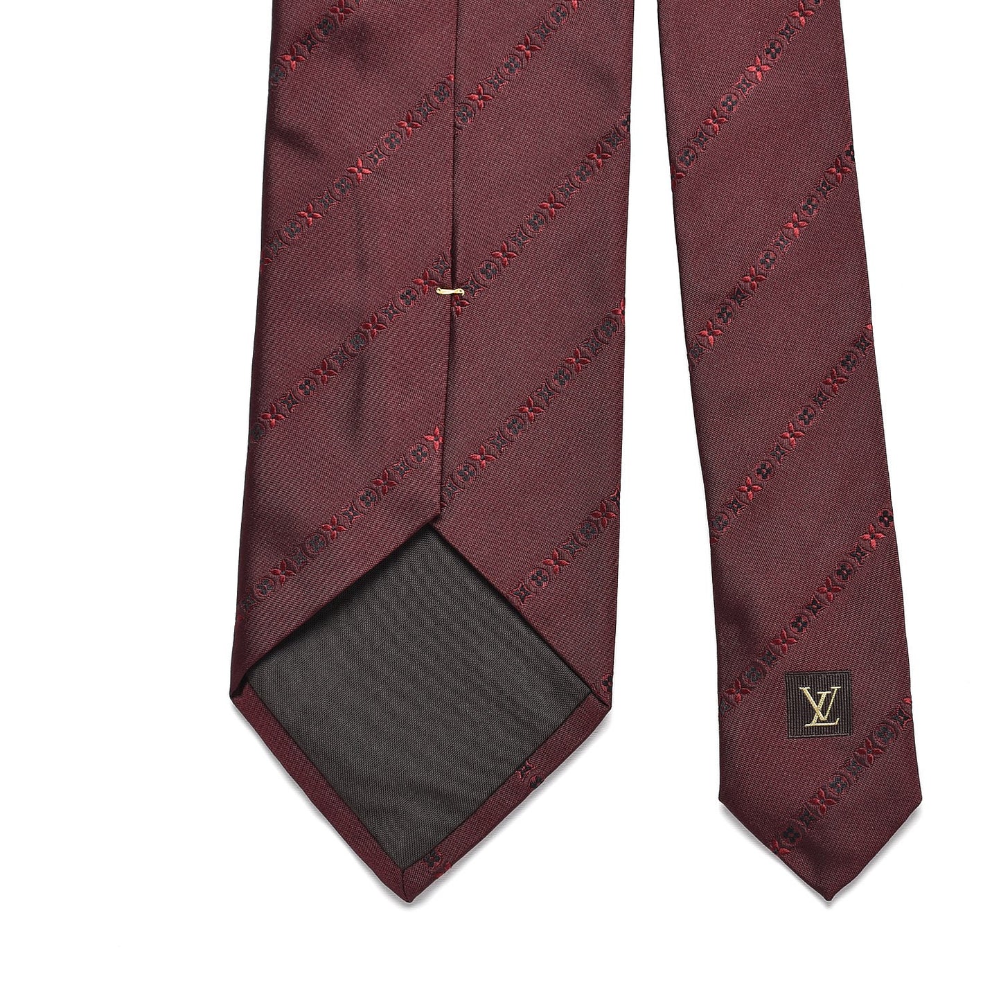 Silk Mens Neck Tie Bordeaux