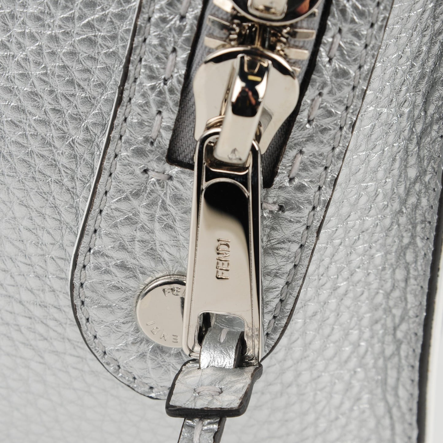 Cuoio Romano Lux Selleria Lei Boston Tote Argento