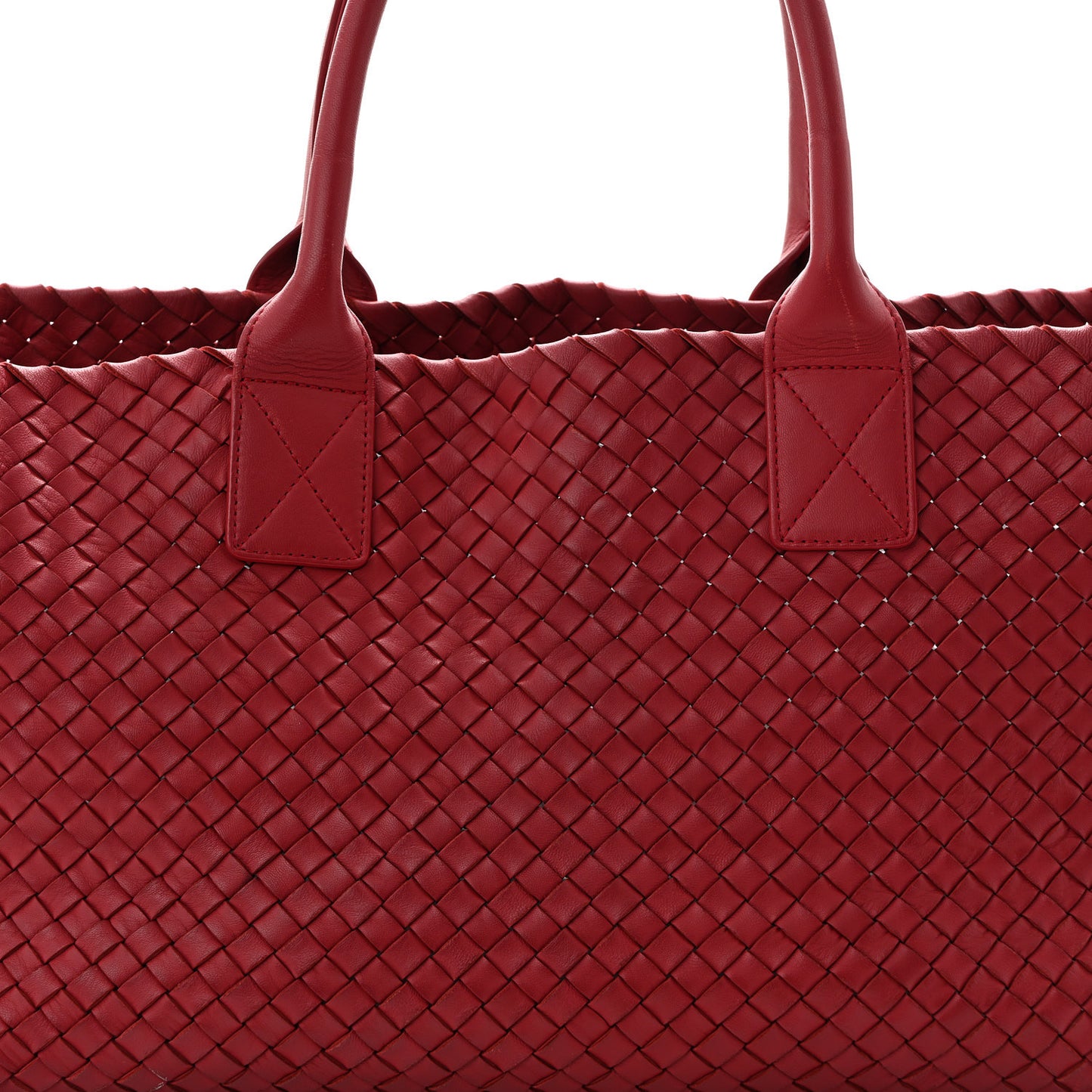 Lambskin Intreccio Medium Cabat Rust