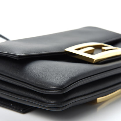 Fendi Vitello Grace Matte Duo Baguette Black 10 of 11