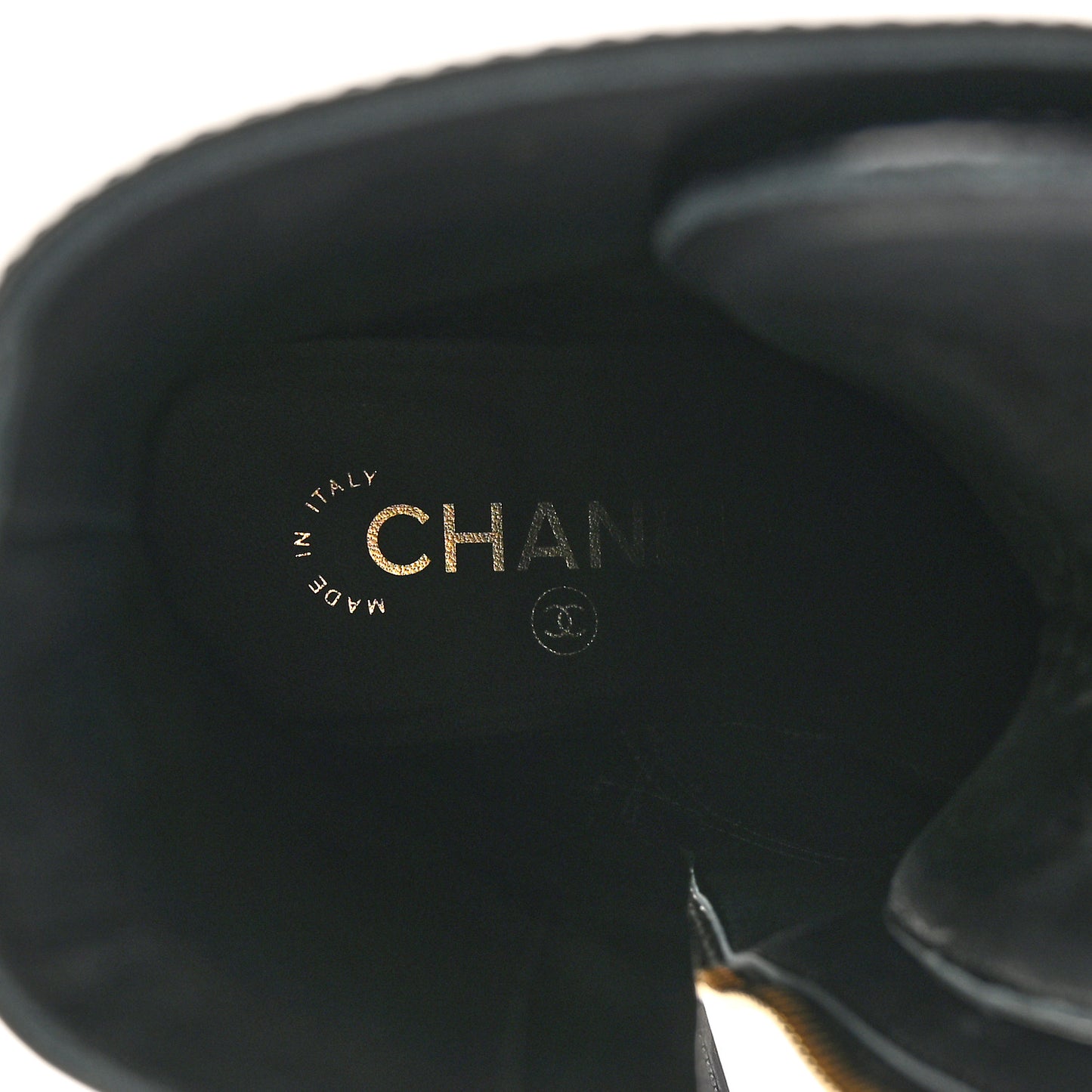Crumpled Calfskin Patent Cap Toe Lace Up Combat Boots 38 Black