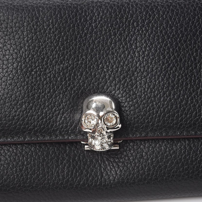 Alexander McQueen Calfskin Skull Continental Wallet Black 13 of 20