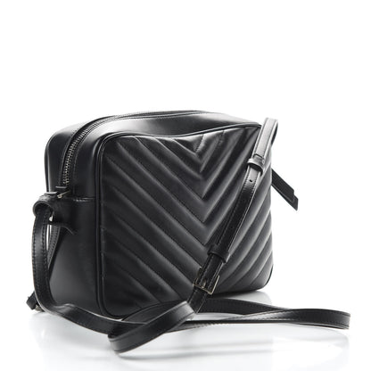 Saint Laurent Calfskin Matelasse Monogram Lou Camera Bag Black 3 of 10