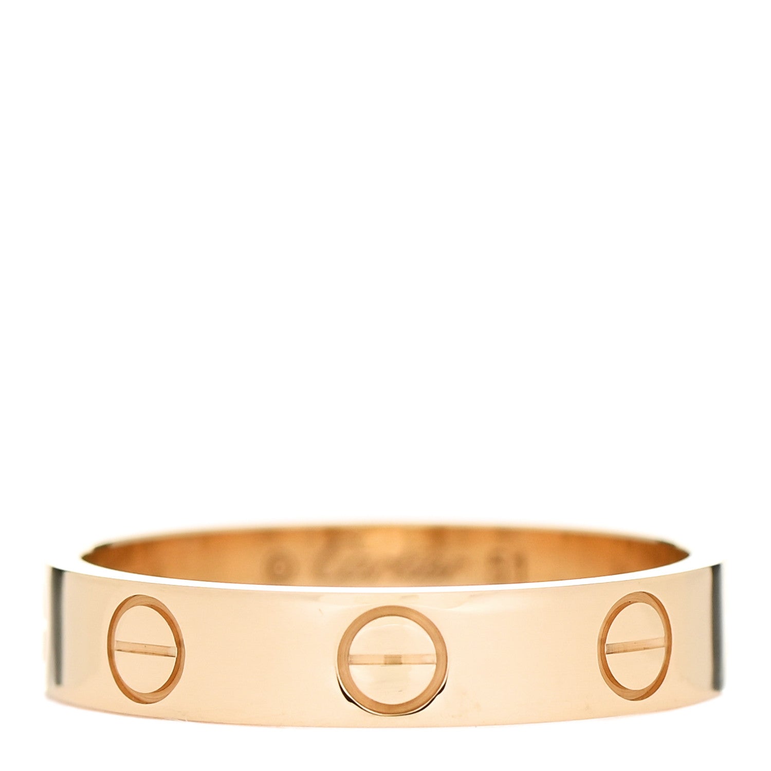 Cartier 18K Yellow Gold 3.5mm LOVE Wedding Band Ring 51 5.75 1 of 5