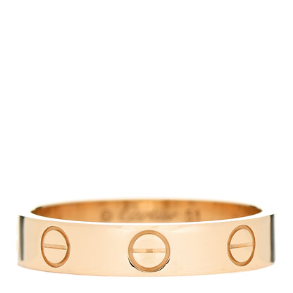 Cartier 18K Yellow Gold 3.5mm LOVE Wedding Band Ring 51 5.75 1 of 5