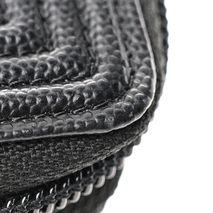 Chanel Caviar Quilted Boy Zip Around Coin Purse Wallet Black 8 of 9