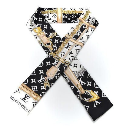 Louis Vuitton Silk Monogram Confidential Bandeau Black 1 of 4