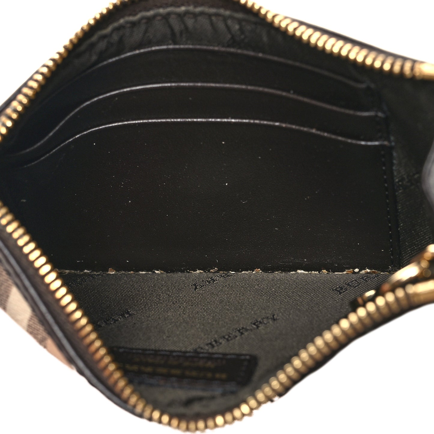 Haymarket Check Lindal Coin Case Chocolate