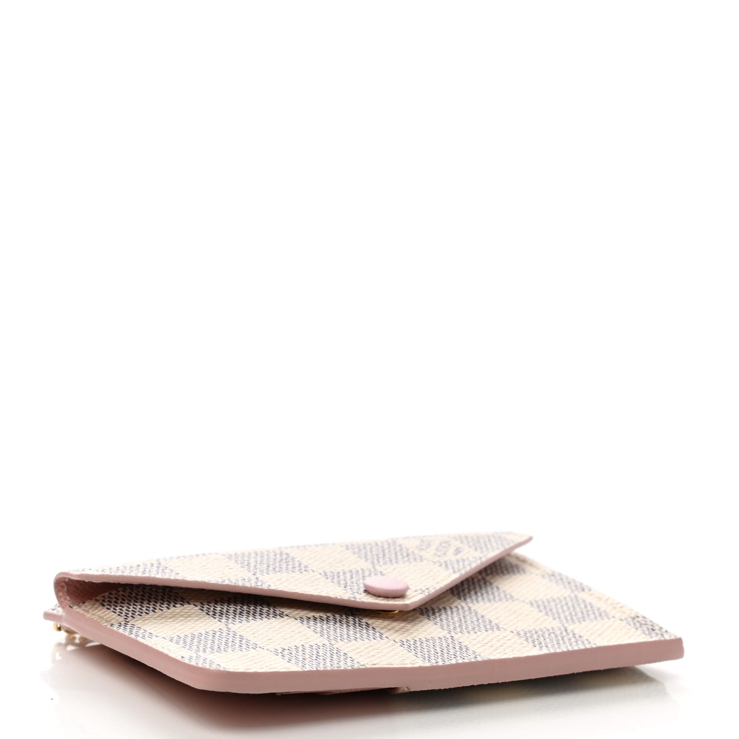 Damier Azur Recto Verso Card Holder Rose Ballerine