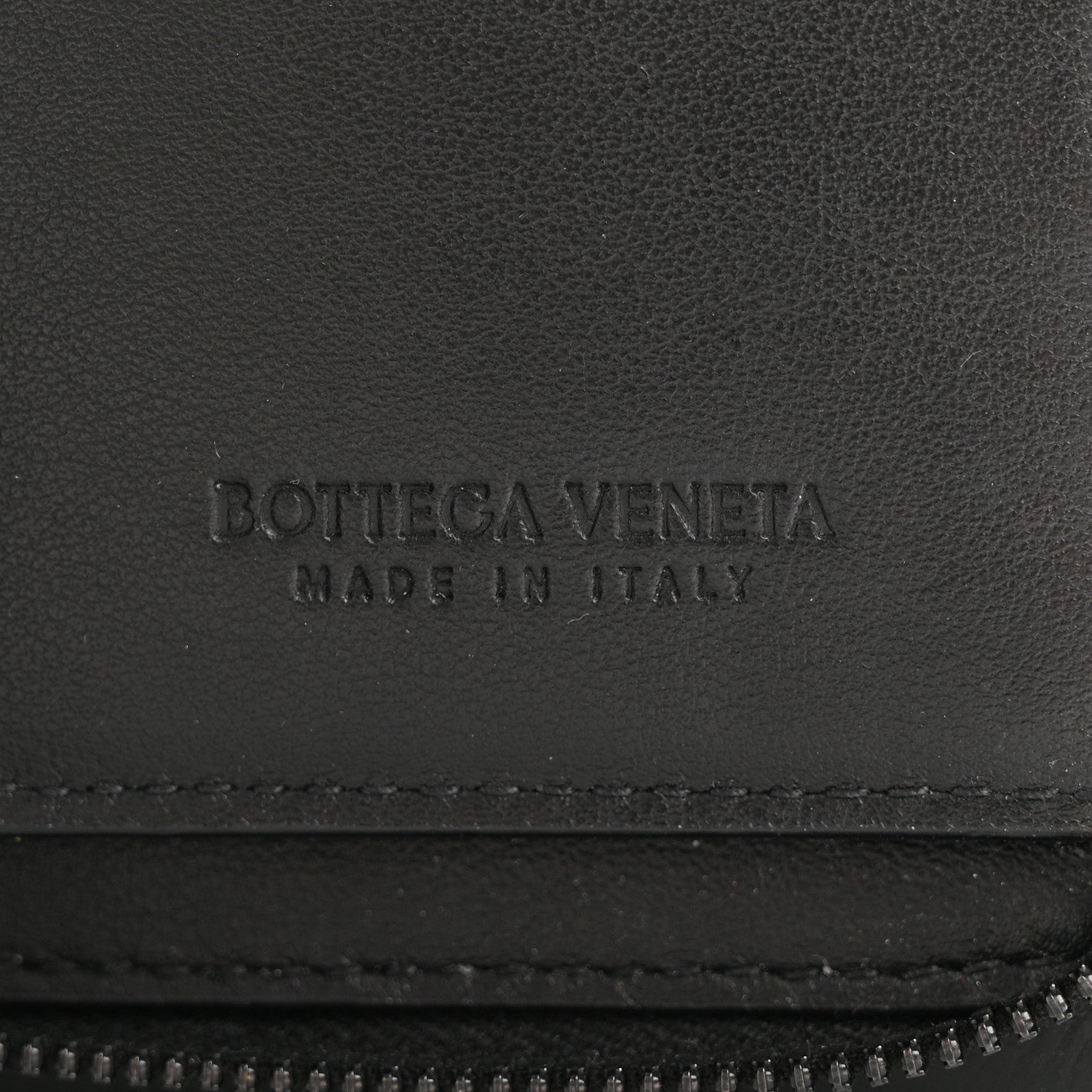 Bottega Veneta Nappa Intrecciato Zip Wallet Black 6 of 9