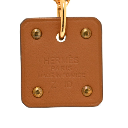Hermes Gold Plated Swift As De Coeur Necklace Nata 5 of 6