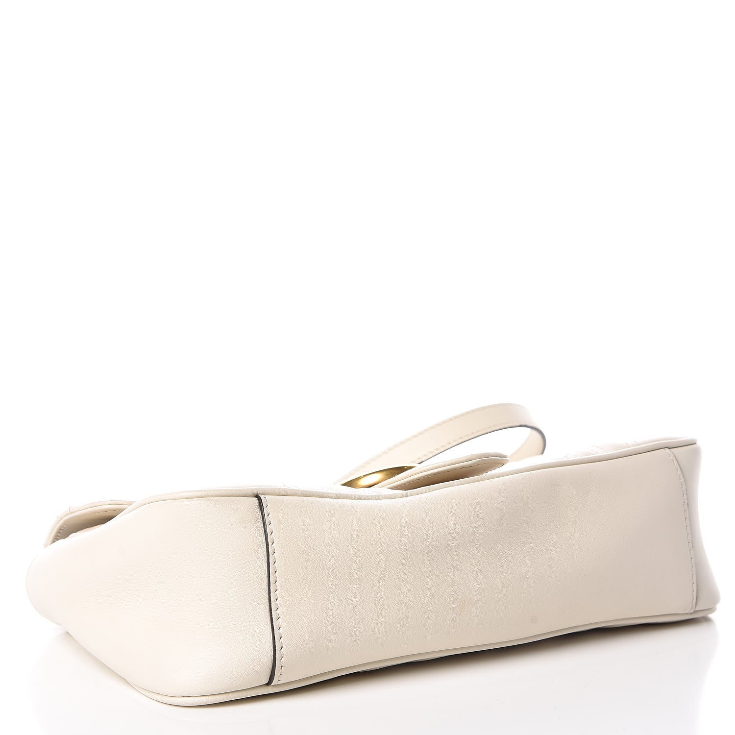 Gucci Calfskin Matelasse Small GG Marmont Shoulder Bag White 4 of 10