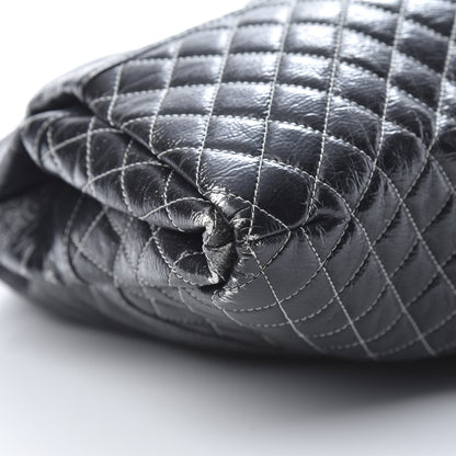 Chanel Vinyl Quilted Melrose Degrade Tote Black 9 of 14