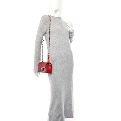 Chanel Lambskin Quilted Mini Rectangular Flap Red 2 of 12