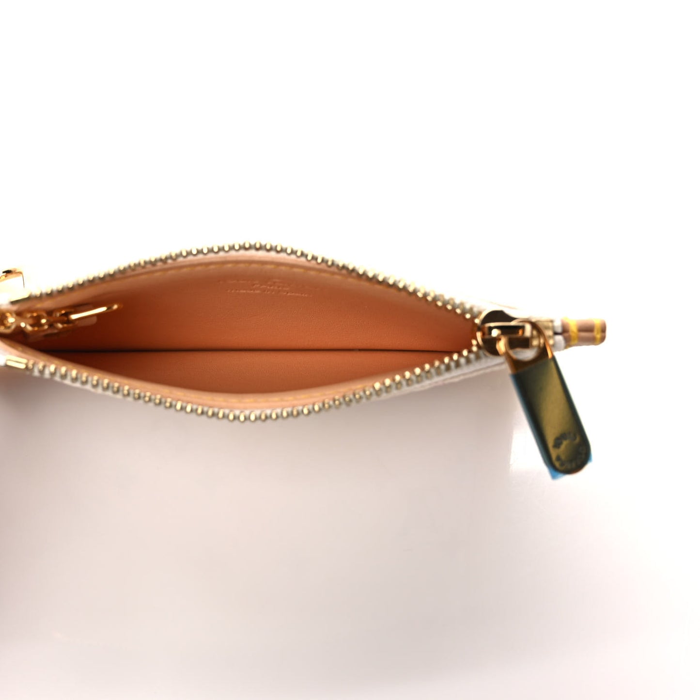 Monogram Multicolor Key Pouch White