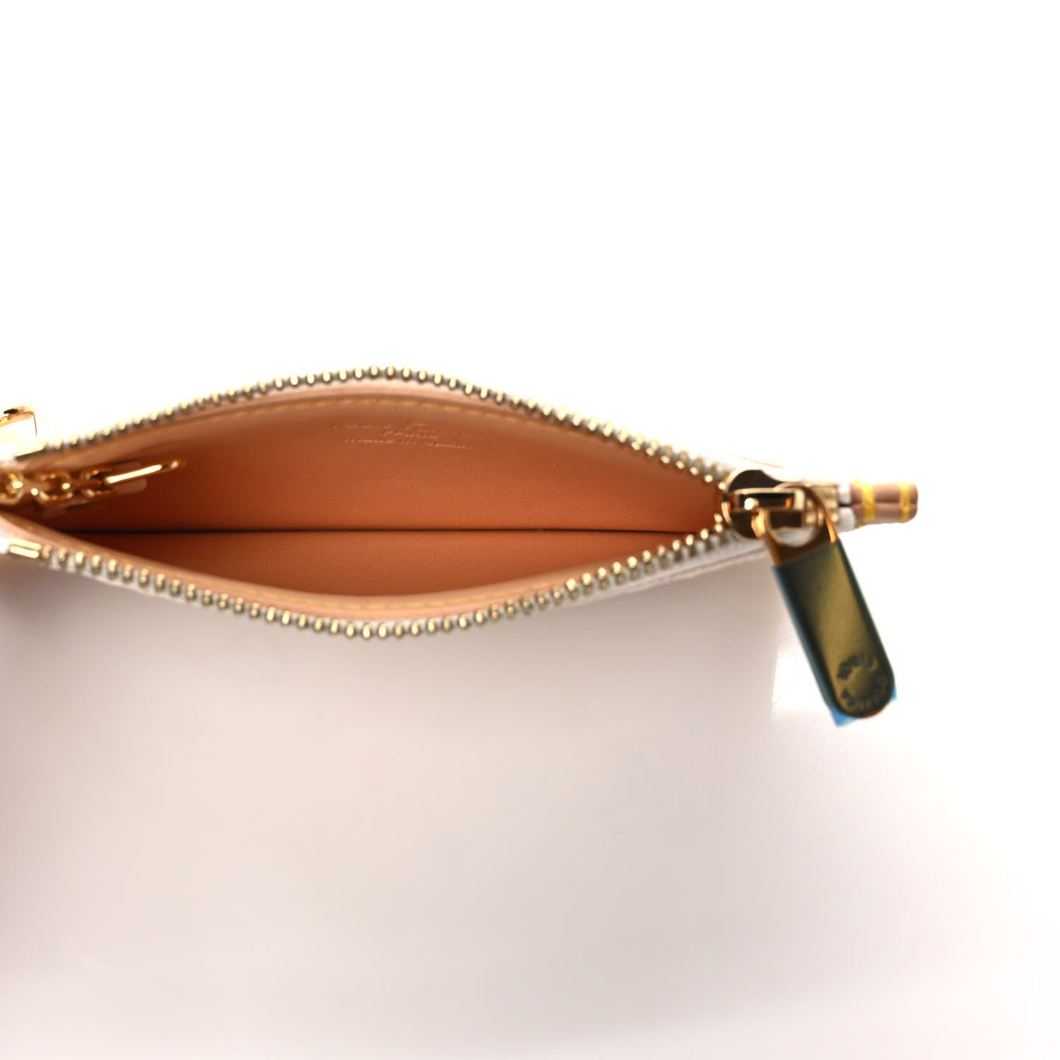 Louis Vuitton Monogram Multicolor Key Pouch White 5 of 6