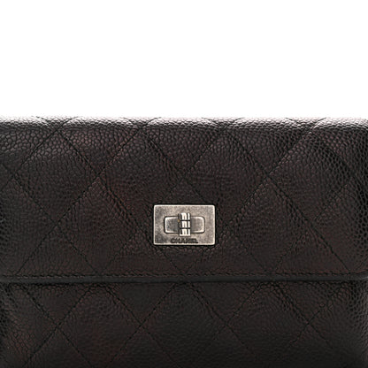 Chanel Caviar Quilted Reissue Flap Card Holder Black 8 of 10