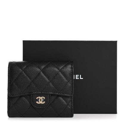 Chanel Caviar Quilted Compact Flap Wallet Black 9 of 9