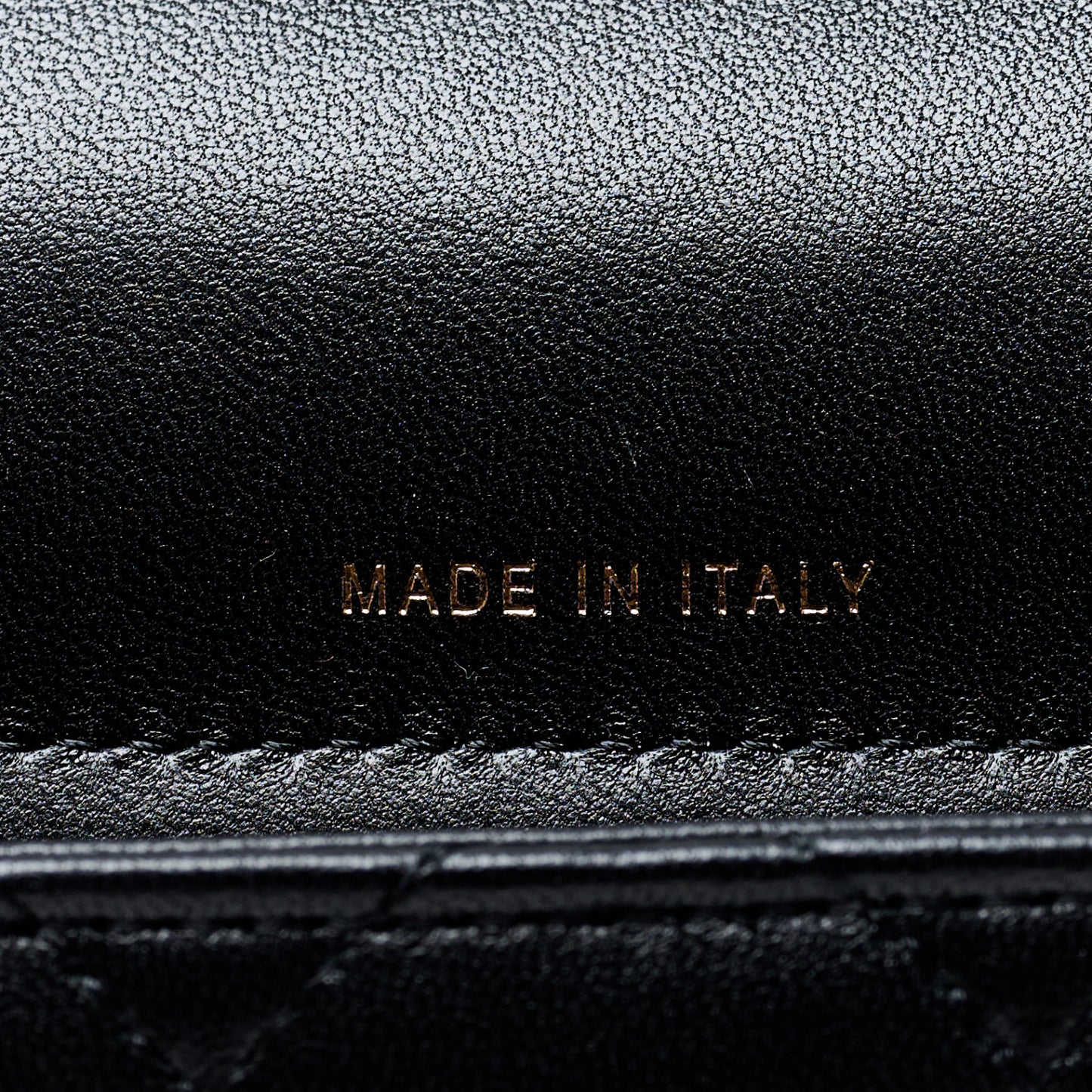 Lambskin Quilted Flap Phone Holder With Chain Black