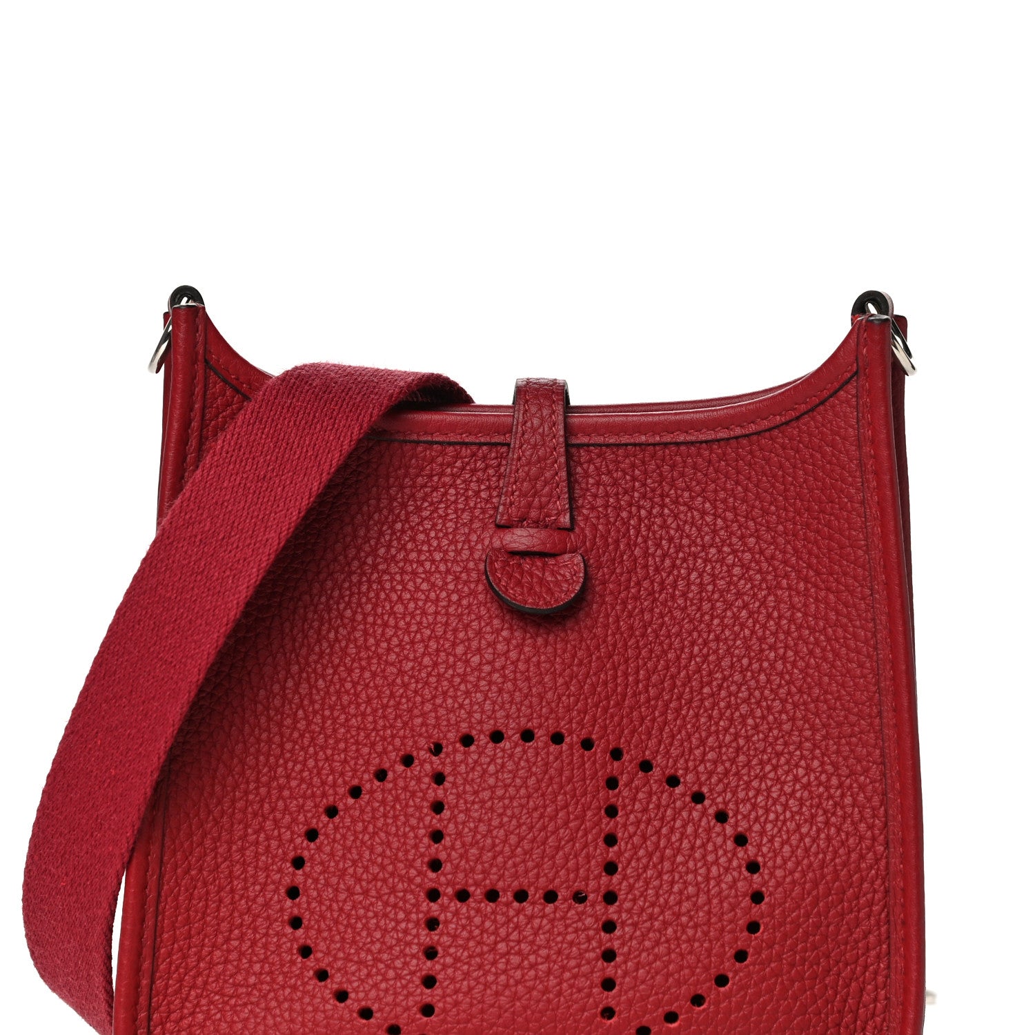 Hermes Taurillon Clemence Evelyne TPM Rouge Grenat 6 of 10