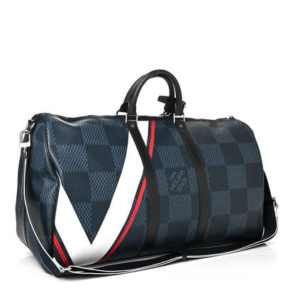 Louis Vuitton Damier Cobalt America's Cup Regatta Keepall Bandouliere 55 2 of 4