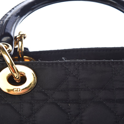 Christian Dior Nylon Cannage Medium Lady Dior Black 8 of 18