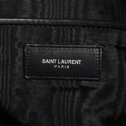Saint Laurent Calfskin Medium Rive Gauche Duffle Black 7 of 9