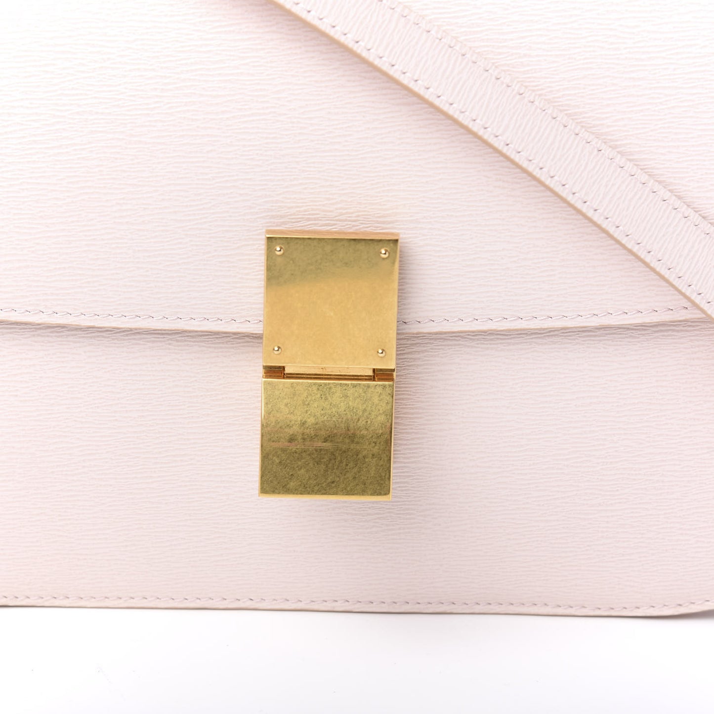 Liege Calfskin Medium Classic Box Flap Bag Rose Pale