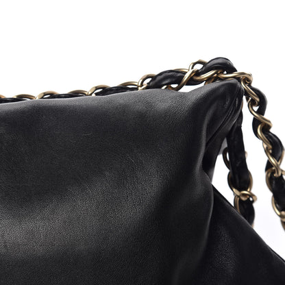 Chanel Lambskin Coco Ball Fold Over Bag Black 8 of 11