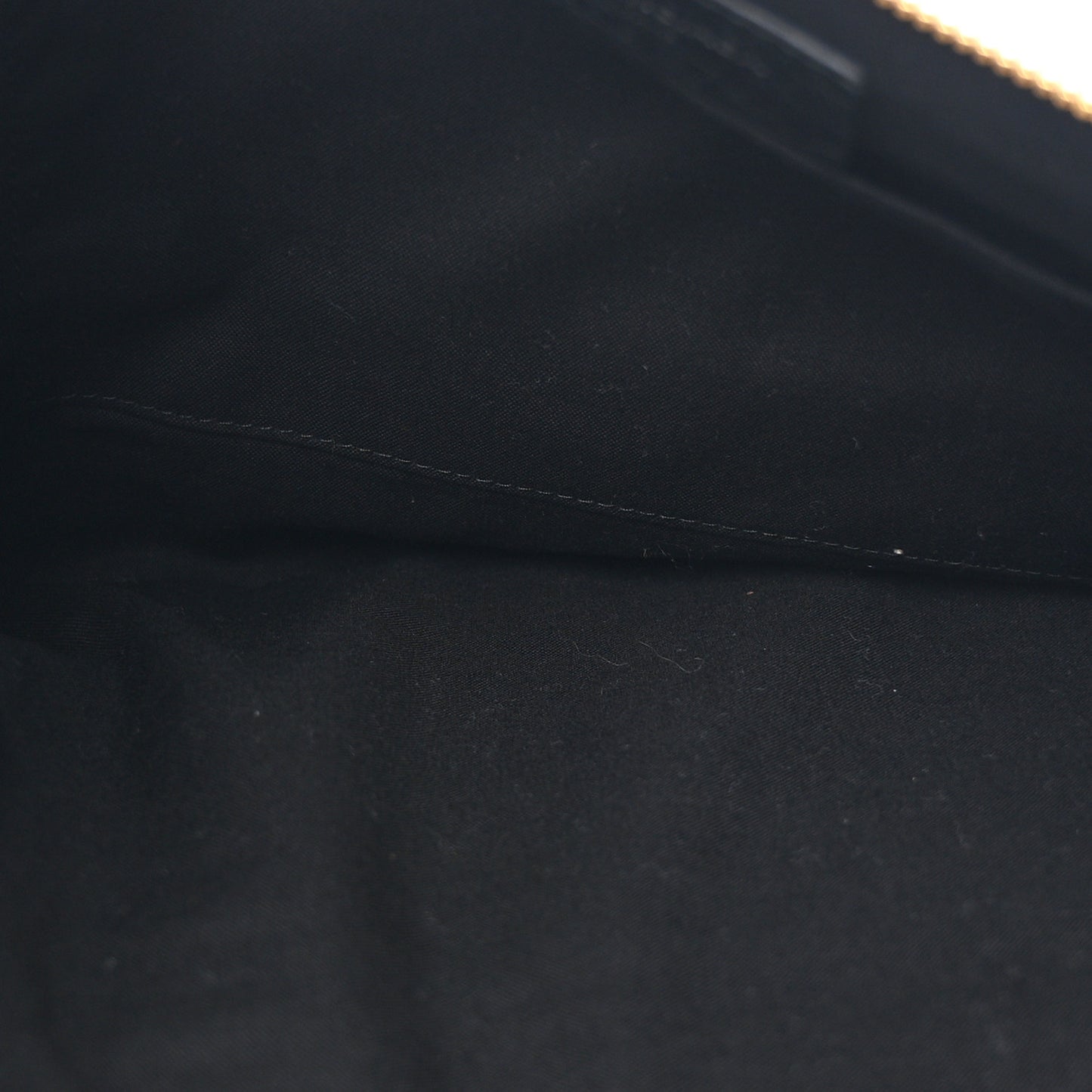 Agneau Giant 12 Gold Hardware Pouch Clutch Black