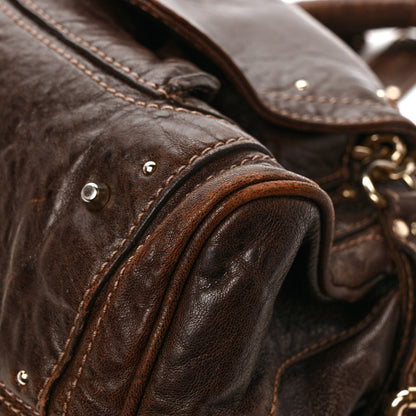 Chloe Calfskin Medium Paddington Capsule Satchel Brown 10 of 10