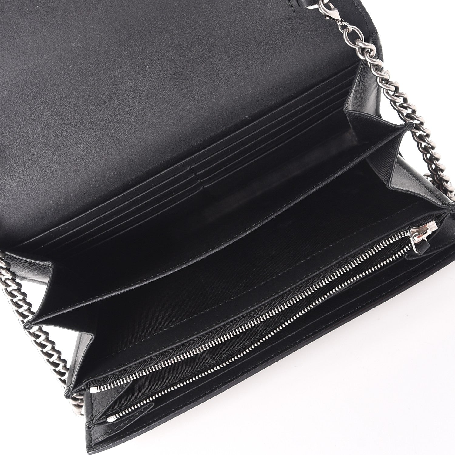 Gucci GG Supreme Monogram Mini Dionysus Chain Wallet Beige Black 5 of 10