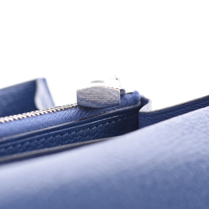 Hermes Chevre Mysore Kelly Longue Wallet Bleu Brighton 11 of 17