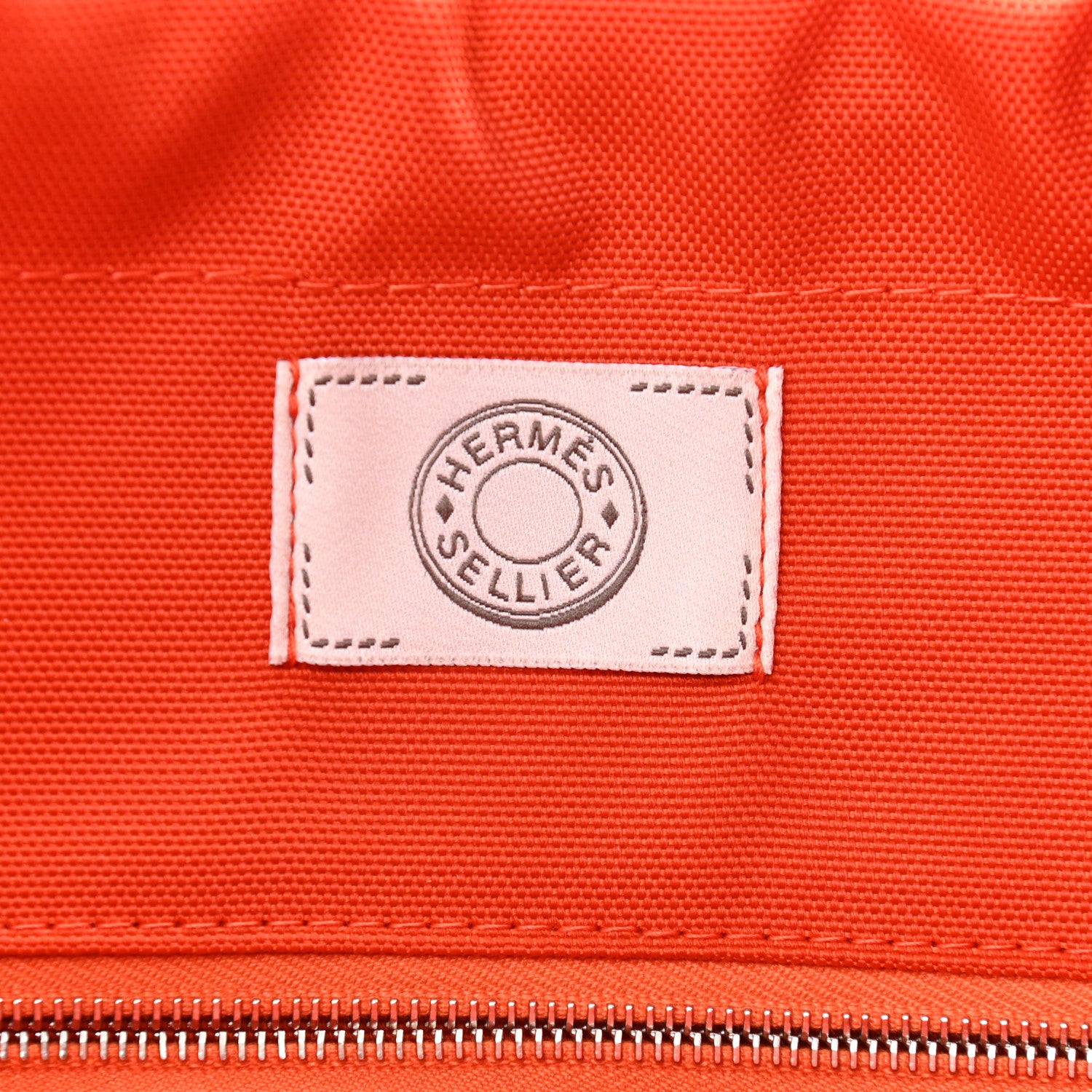 Hermes Toile Sac De Pansage Groom Bleu Navy Feu 7 of 13