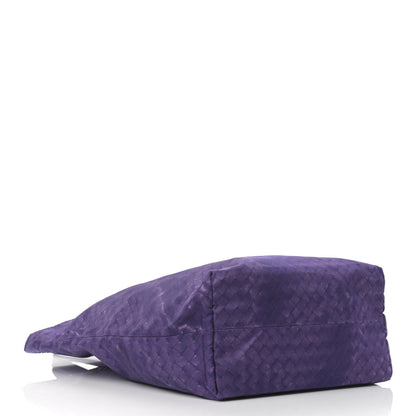 Bottega Veneta Nylon Intrecciolusion Vertical Tote Plum 5 of 12