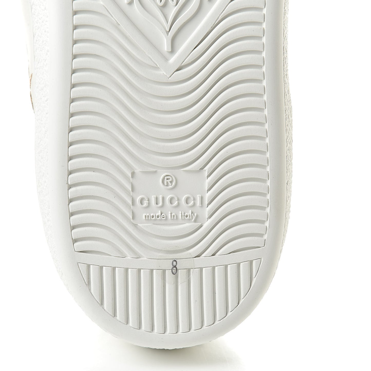 Calfskin Ayers Web Bee Star Embroidered Mens Ace Sneakers 8 White Green