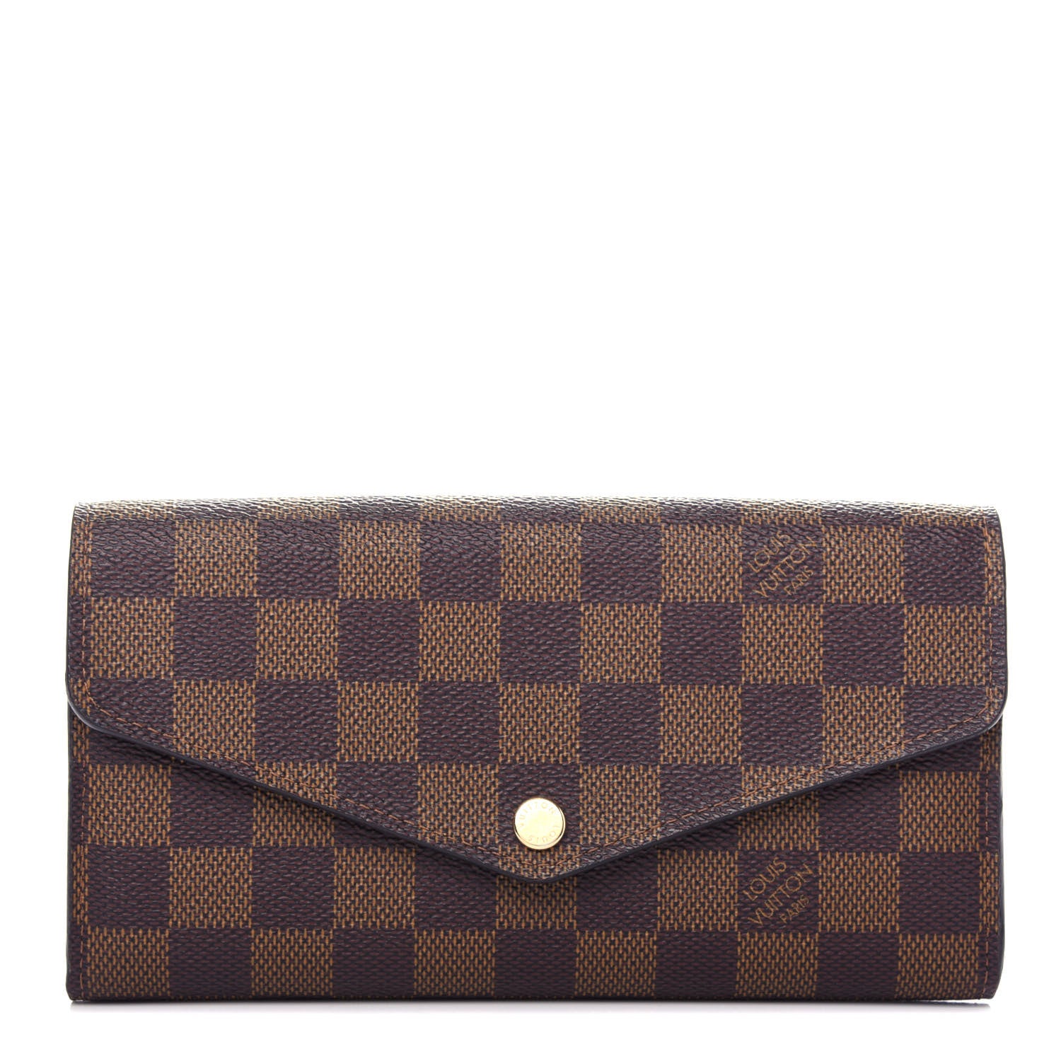 Louis Vuitton Damier Ebene Sarah Wallet NM 1 of 7