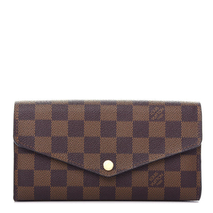 Louis Vuitton Damier Ebene Sarah Wallet NM 1 of 7